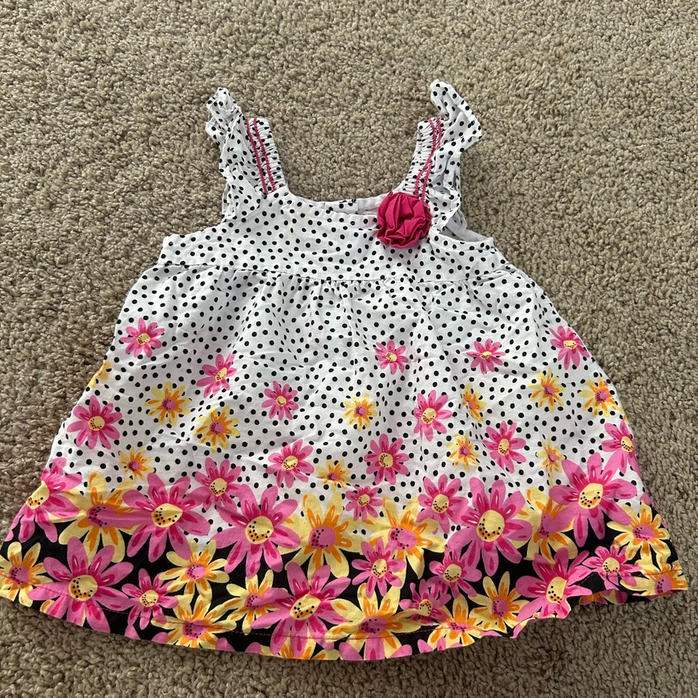 Penelope Mack Polka Dot Dress with Pink Accents